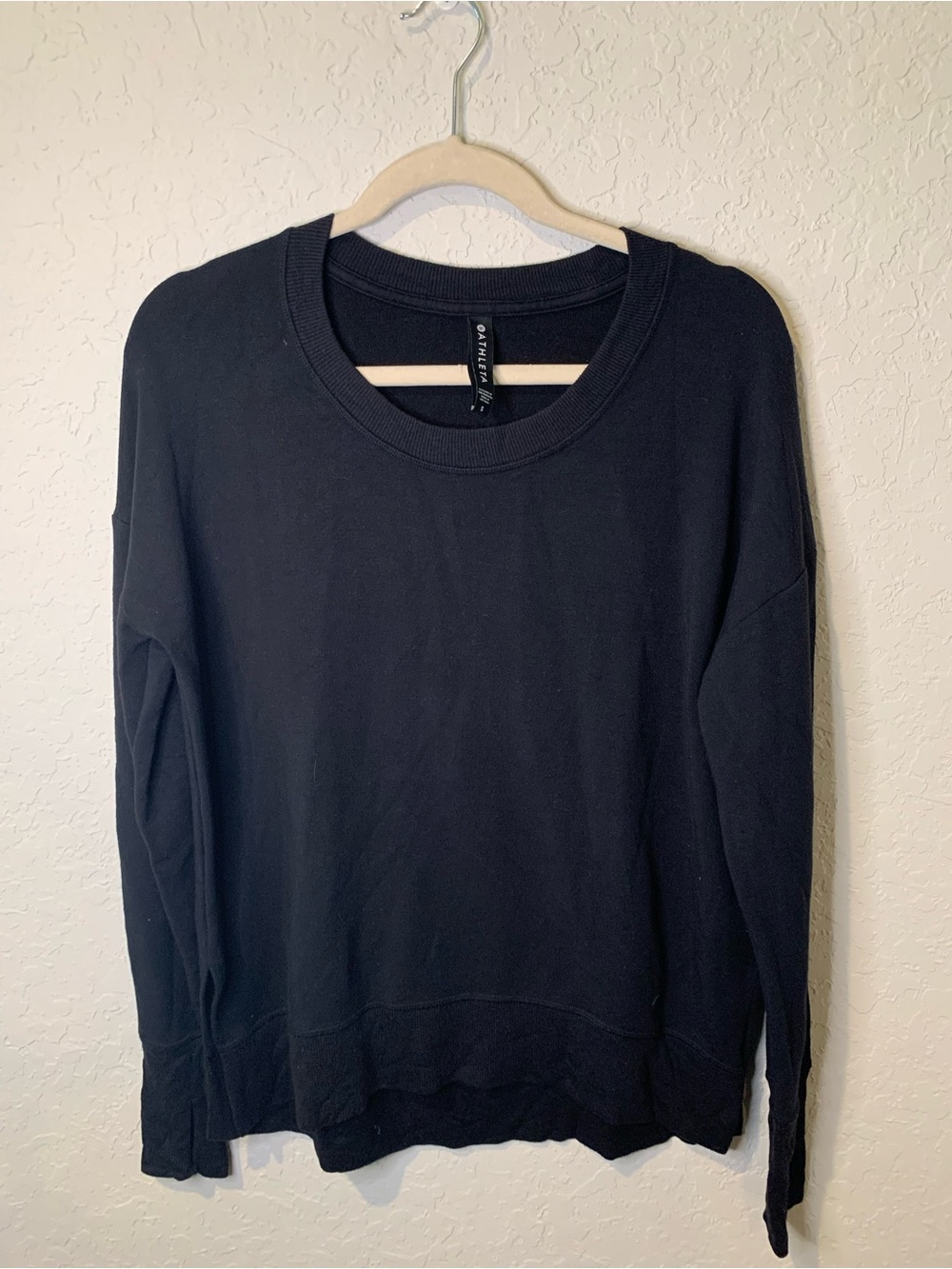 Athleta Black Crewneck Sweatshirt